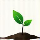 成長する植物の芽のアイコン